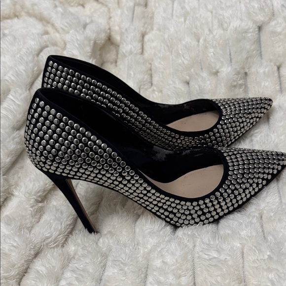 ALDO Black and Silver Studded Heels - Picture 2 of 4